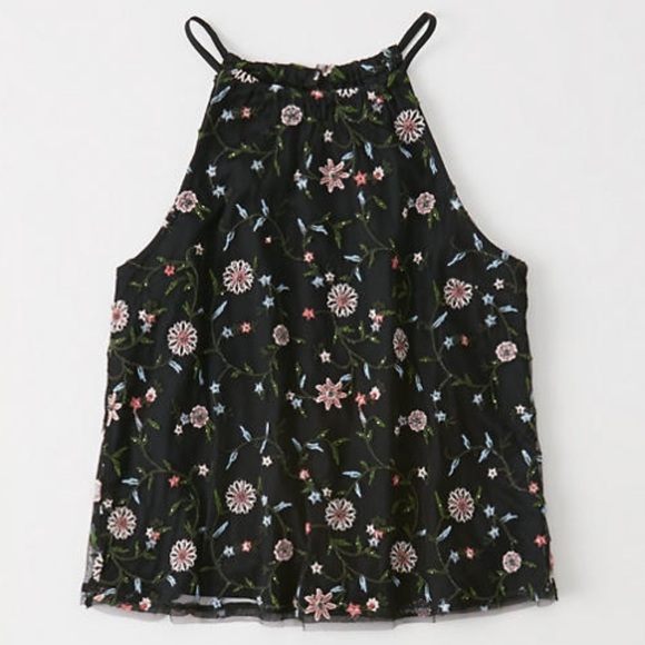 Abercrombie & Fitch Tops - A&F Embellished Swing Cami